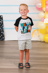 "Hello Preschool - Fifth Grade" Black & White Top | Sparkle in Pink