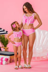 Mom & Me - Pink & White Bow Bikini | Sparkle in Pink