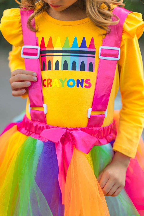 "Crayons" Tutu Suspender Skirt Costume Set