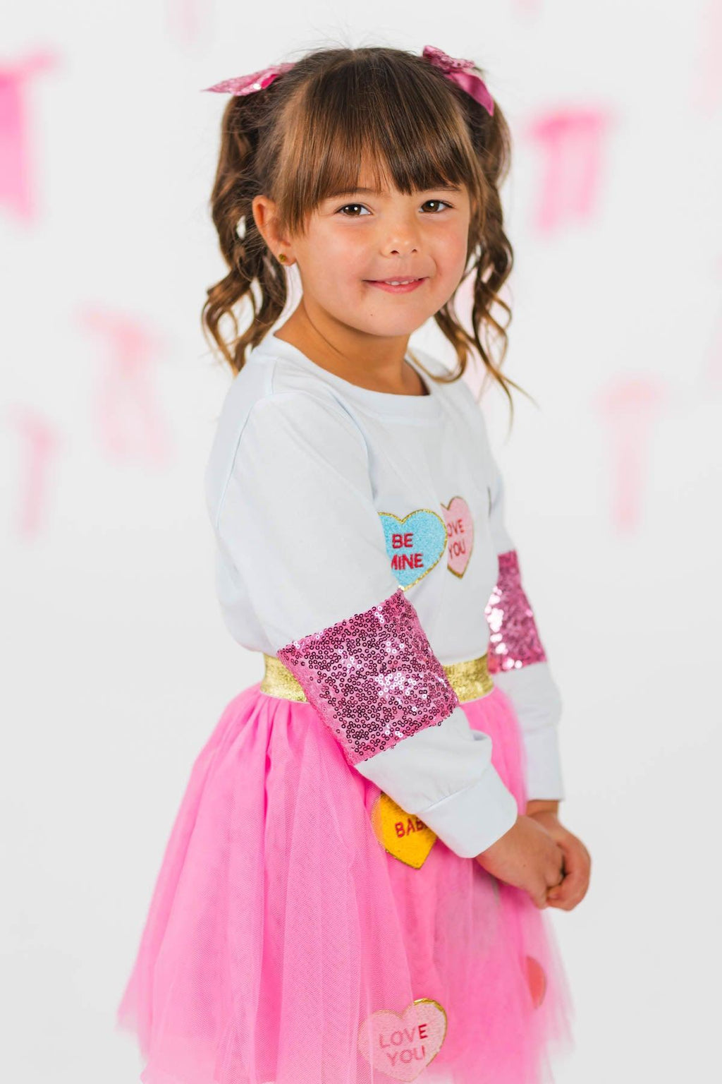 Candy Hearts Tutu Skirt Set