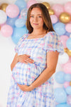 Mom & Me - Blue Gingham Bow Dress | Sparkle in Pink