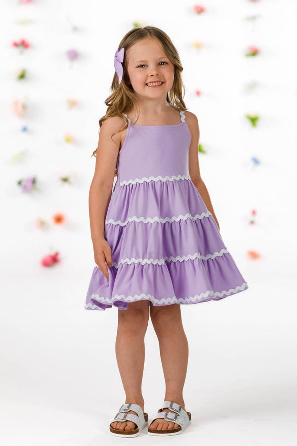 Mom & Me - Lavender Ribbon Ruffle Dress | Sparkle in Pink