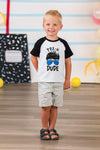 "Pre-K - 3rd Grade Dude" White & Black Top | Sparkle in Pink