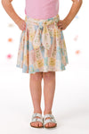 Pastel Floral Checkered Skirt Set | Sparkle in Pink