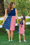 Mom & Me - American Flag Dress | Sparkle in Pink