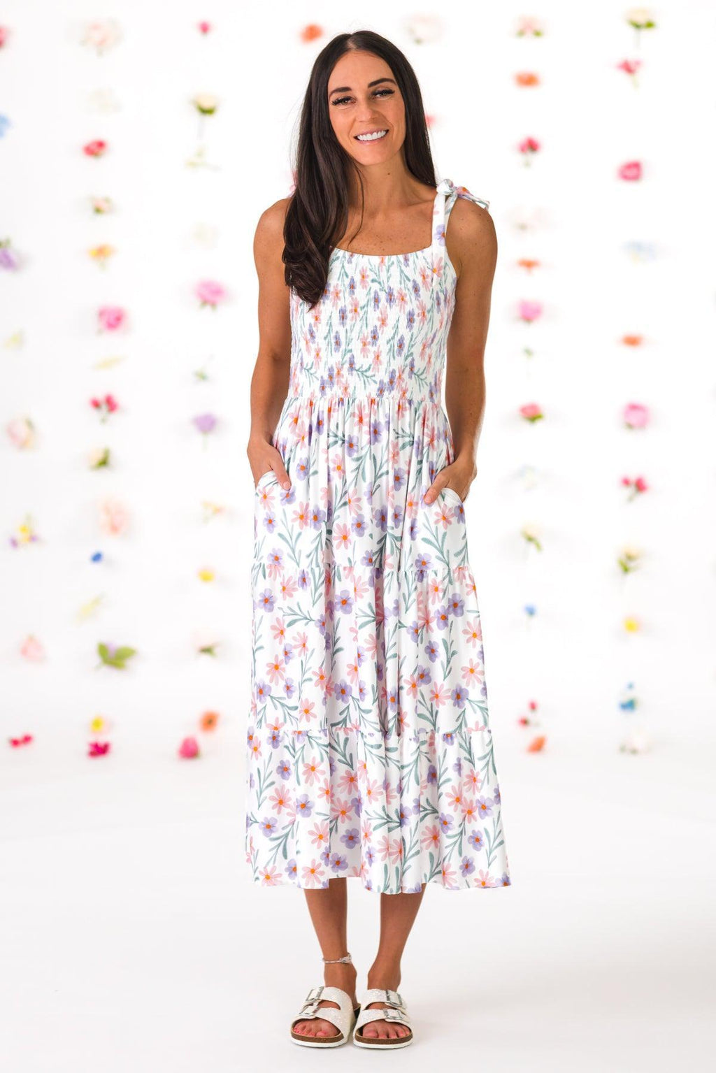 Mom & Me - Pink & Purple Floral Dress | Sparkle in Pink