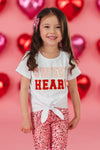 "Sweet Heart" Pink Sequin Bell Bottom Set | Sparkle in Pink