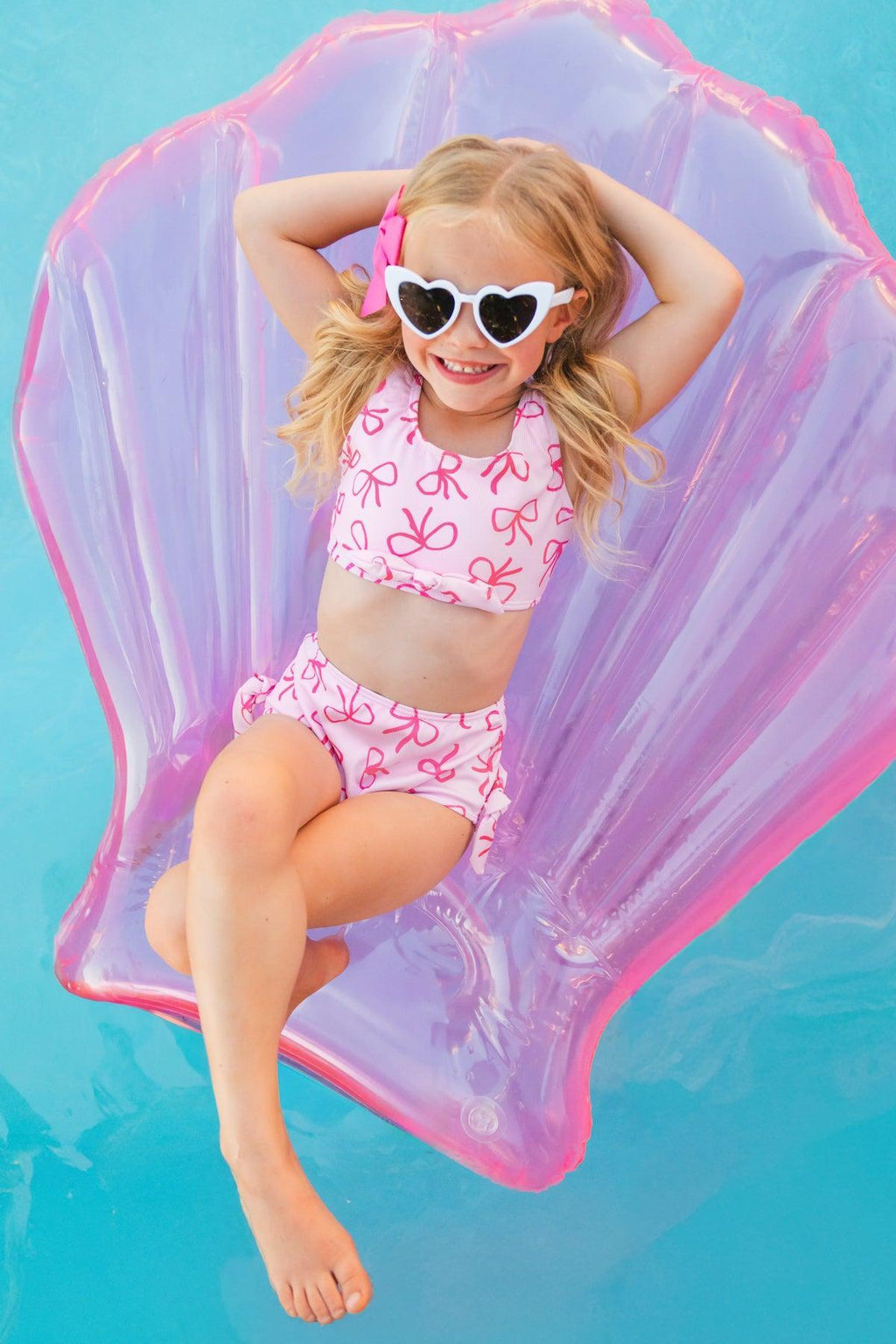 Mom & Me - Pink Bow Bikini