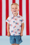 White American Flag Family Set | Sparkle in Pink