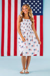 White American Flag Family Set | Sparkle in Pink