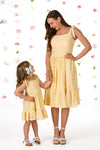 Mom & Me - Yellow Eyelet Tank Dress | Sparkle in Pink