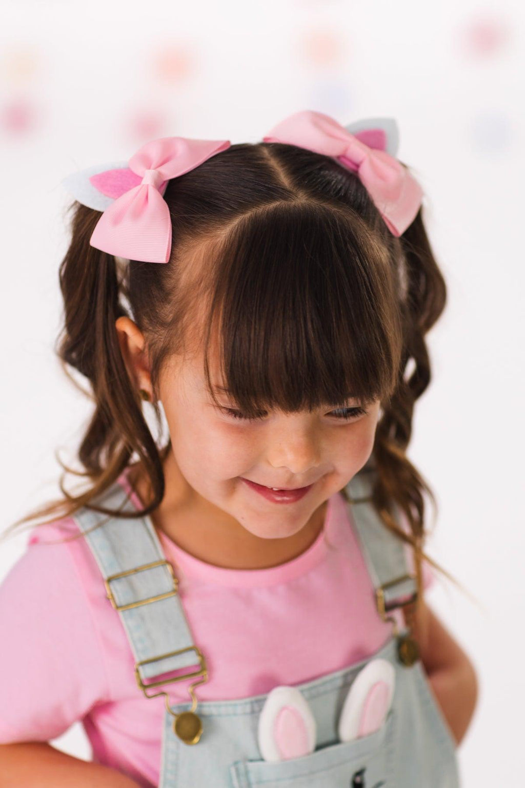 2 PACK - Sweet Bunny Ears Bow Set | Sparkle in Pink