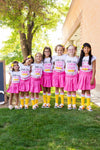 "Little Miss Pre-K - 5th Grade" Pink Skirt Set | Sparkle in Pink