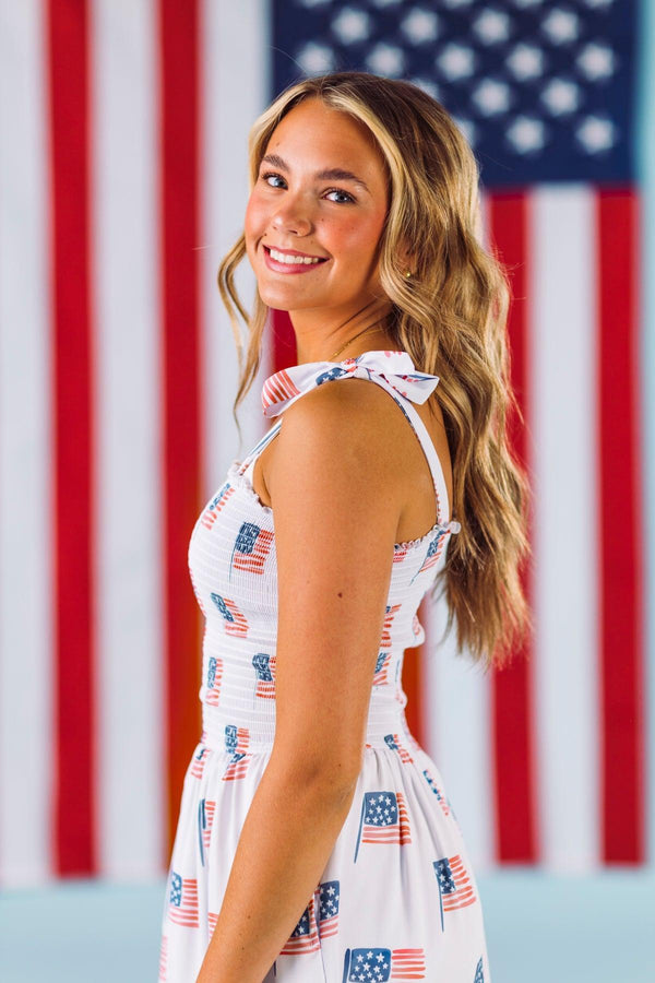 american flag cocktail dress Spaghetti Strap Patriotic Sequin Dress Large 12-14