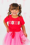"XOXO" Glitter Tutu Skirt Set