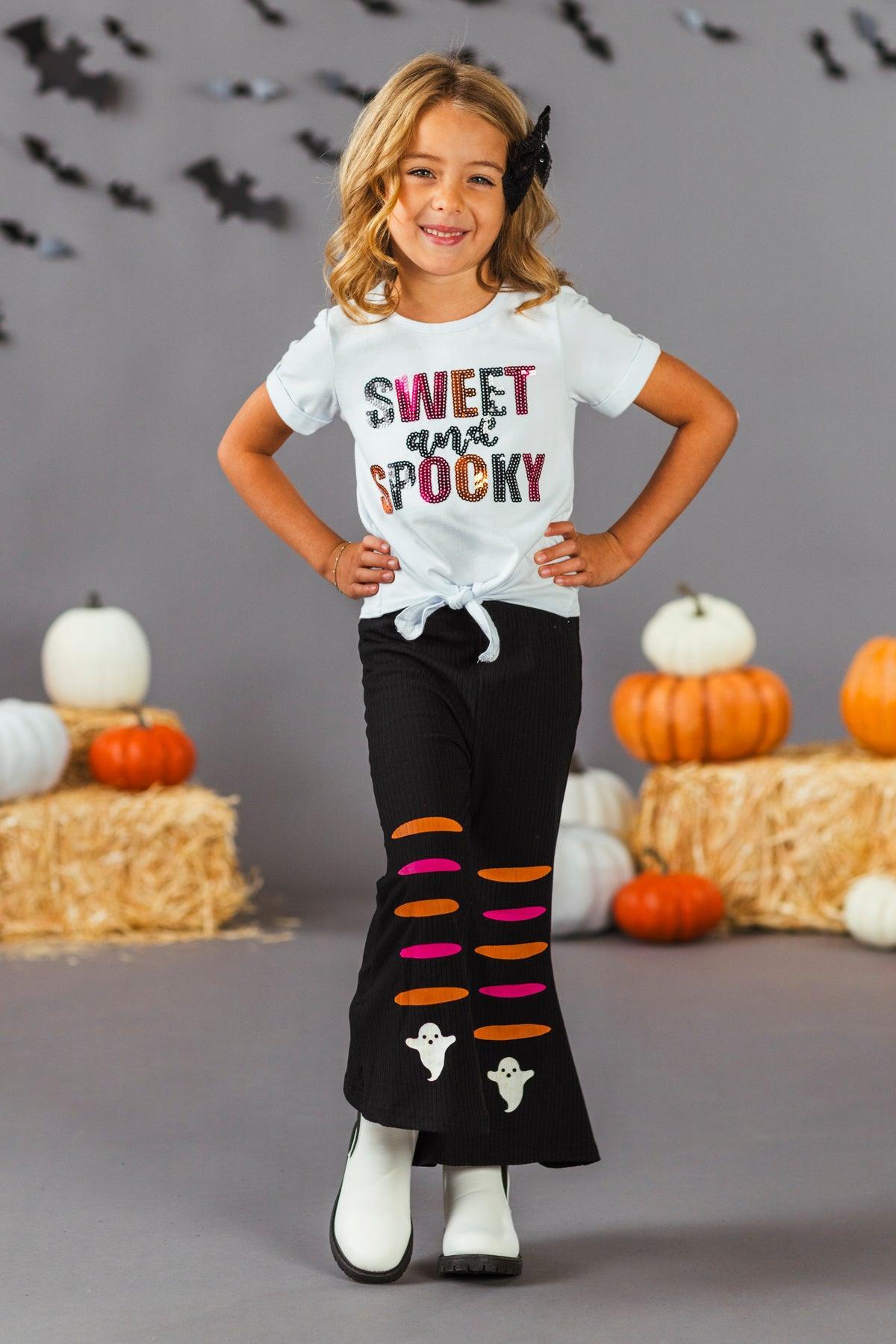 "Sweet and Spooky" Ribbed Bell Bottom Set