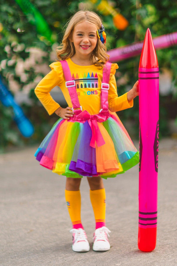 "Crayons" Tutu Suspender Skirt Costume Set