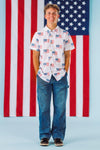 White American Flag Family Set | Sparkle in Pink
