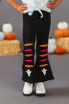 "Sweet and Spooky" Ribbed Bell Bottom Set | Sparkle in Pink