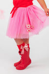 "XOXO" Glitter Tutu Skirt Set