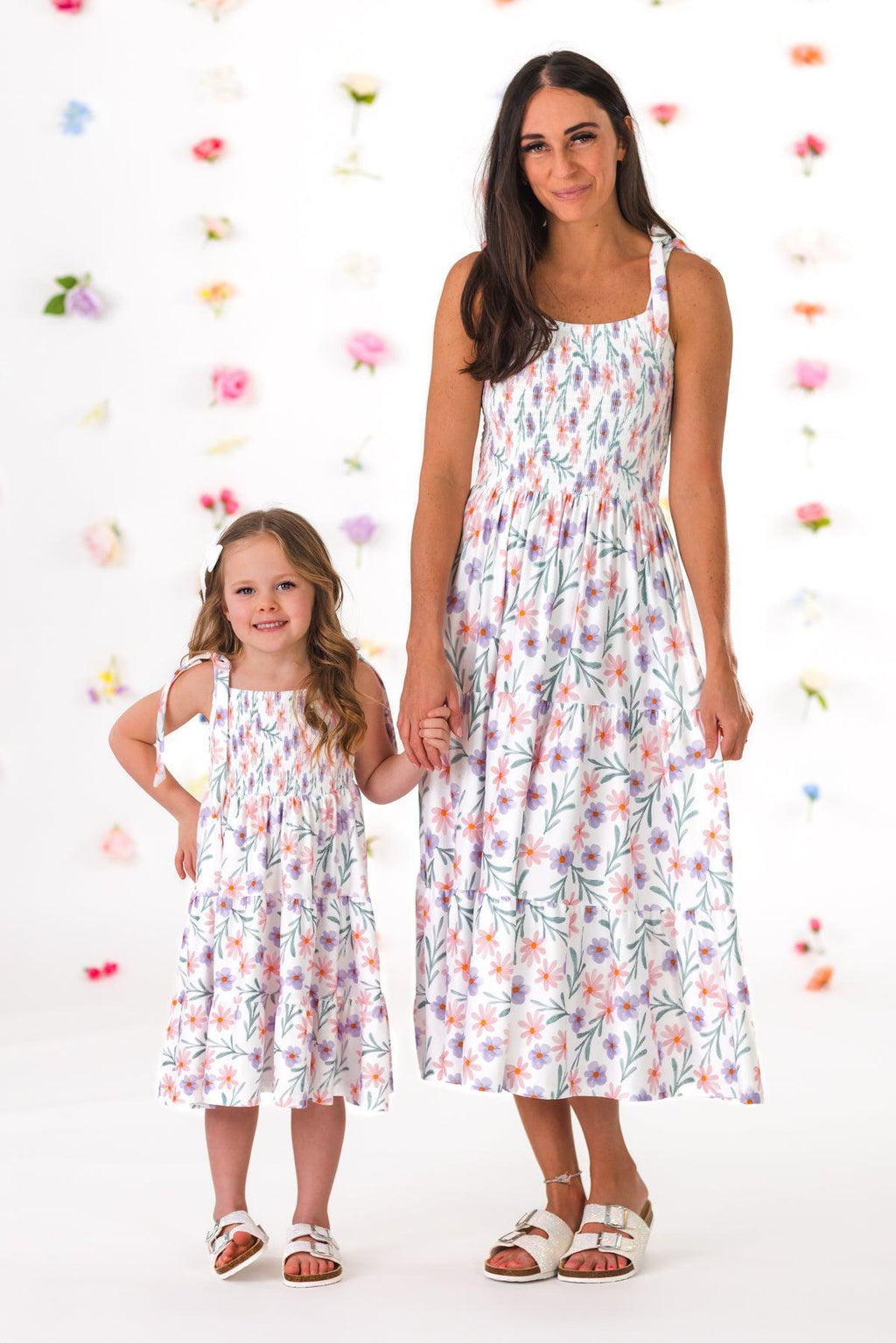 Mom & Me - Pink & Purple Floral Dress | Sparkle in Pink