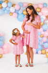 Mom & Me - Flower Print Dress | Sparkle in Pink