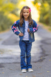 "Best Friends" Denim Jacket | Sparkle in Pink