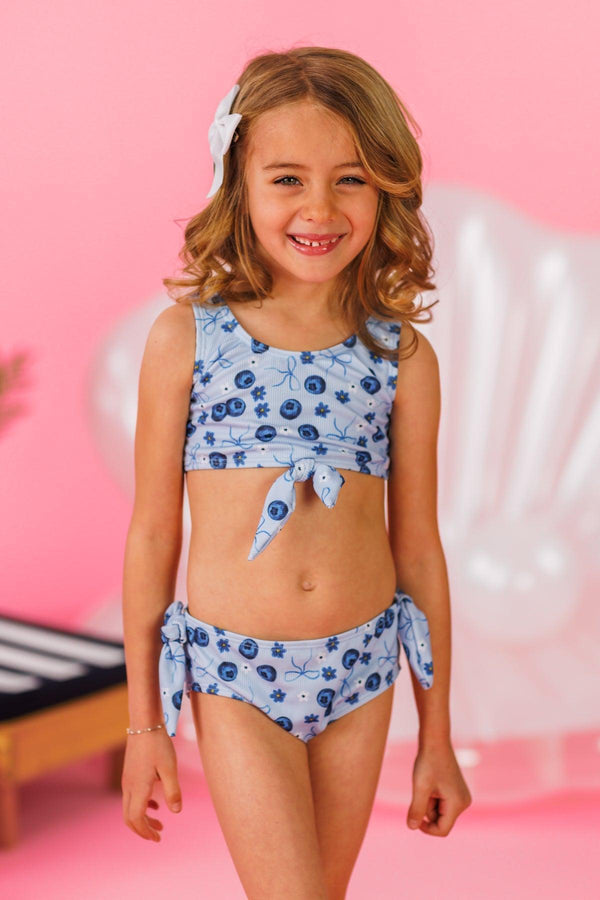 Mom & Me - Blueberries & Bows Bikini | Sparkle in Pink