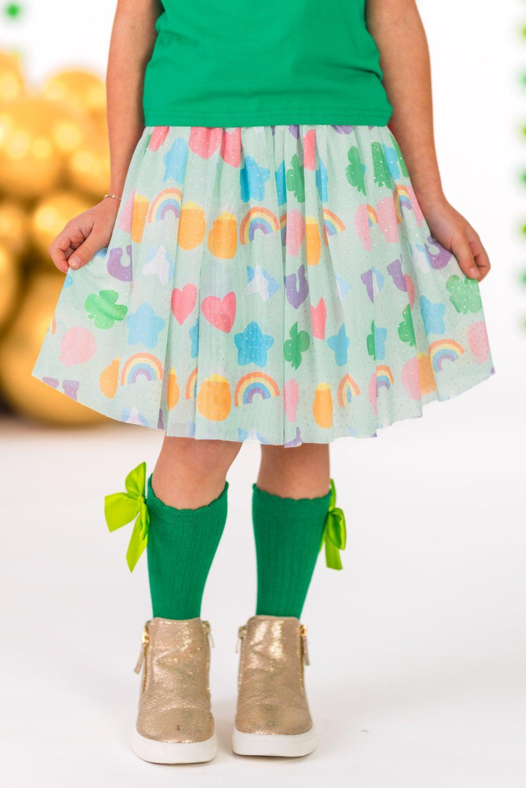 "Lucky" Charms Tutu Skirt Set | Sparkle in Pink