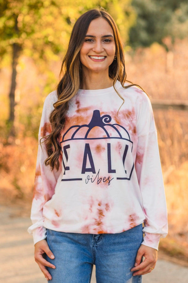 Mom & Me - "Fall Vibes" Tie Dye Top | Sparkle in Pink