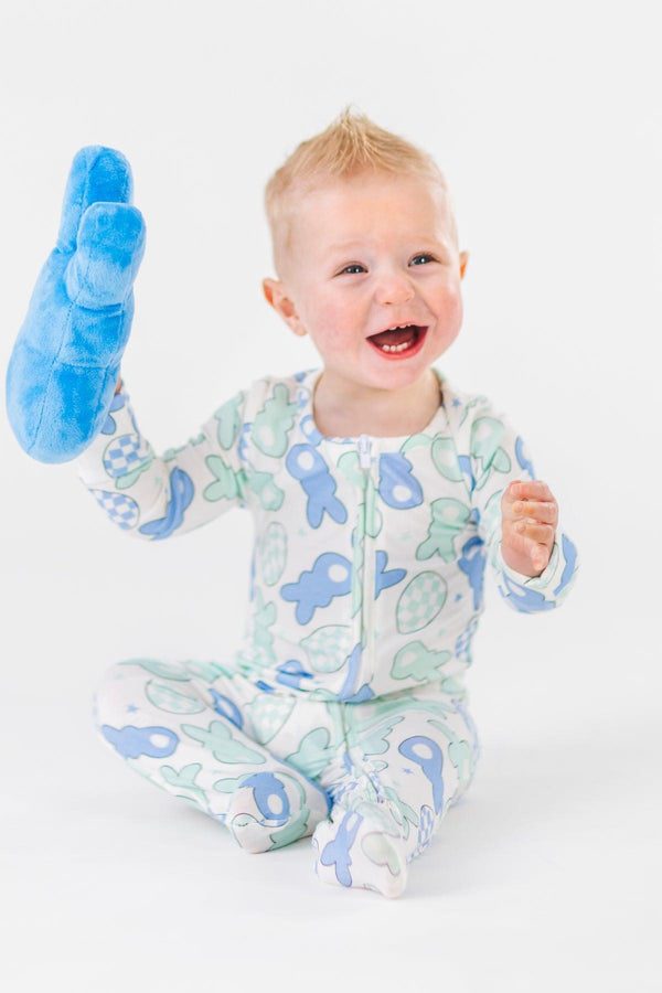 Bamboo Peep Onesie | Sparkle in Pink