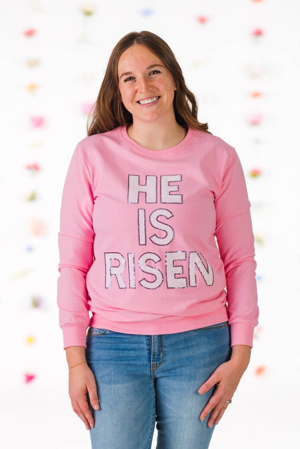 Mom & Me - "He Is Risen" Top & Skirt Set | Sparkle in Pink
