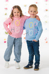 "Hop Hop" Pastel Knit Sweater - Boy or Girl | Sparkle in Pink