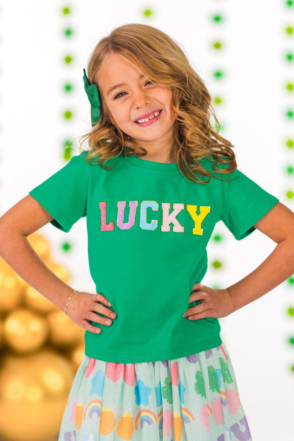 "Lucky" Charms Tutu Skirt Set | Sparkle in Pink