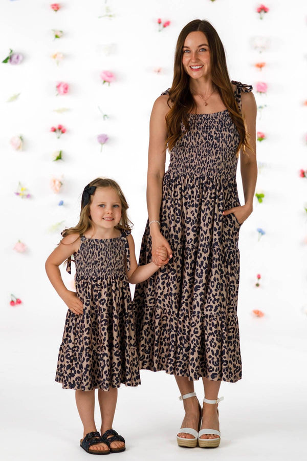 Mom & Me - Cheetah Print Dress | Sparkle in Pink