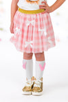 Bunny Bows Pink Glitter Skirt Set | Sparkle in Pink