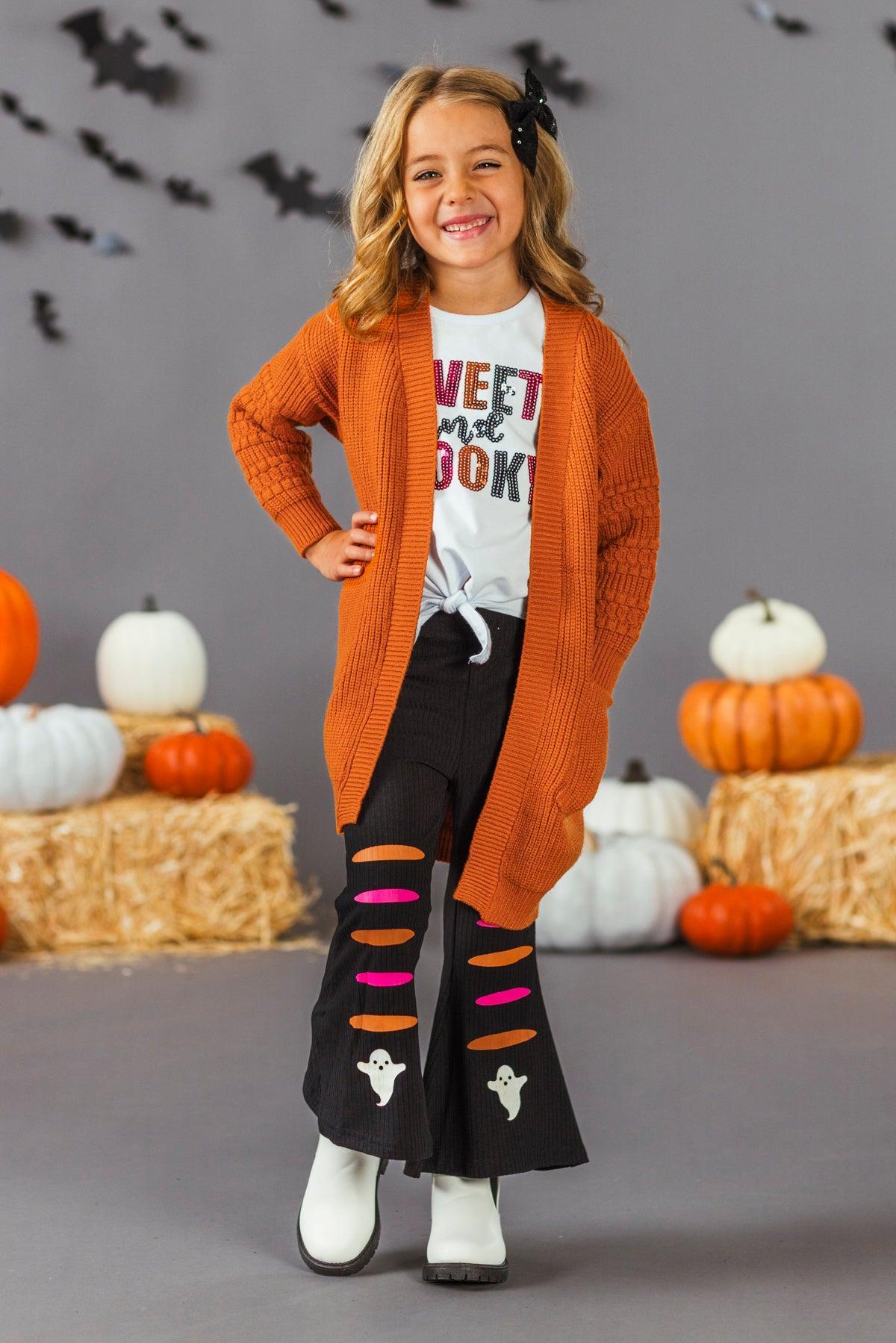 "Sweet and Spooky" Ribbed Bell Bottom Set