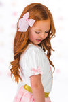 Bunny Bows Pink Glitter Skirt Set | Sparkle in Pink