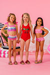 Cherry Sequin Swimsuit | Sparkle in Pink