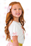Bunny Bows Pink Glitter Skirt Set | Sparkle in Pink