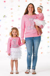 Mom & Me - "He Is Risen" Top & Skirt Set | Sparkle in Pink