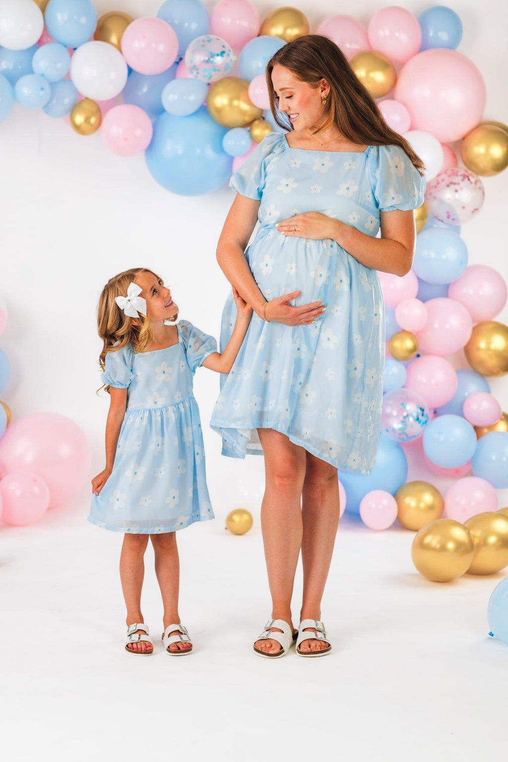 Mom & Me - Flower Print Dress | Sparkle in Pink