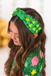 Shamrock Gemstone Headband | Sparkle in Pink