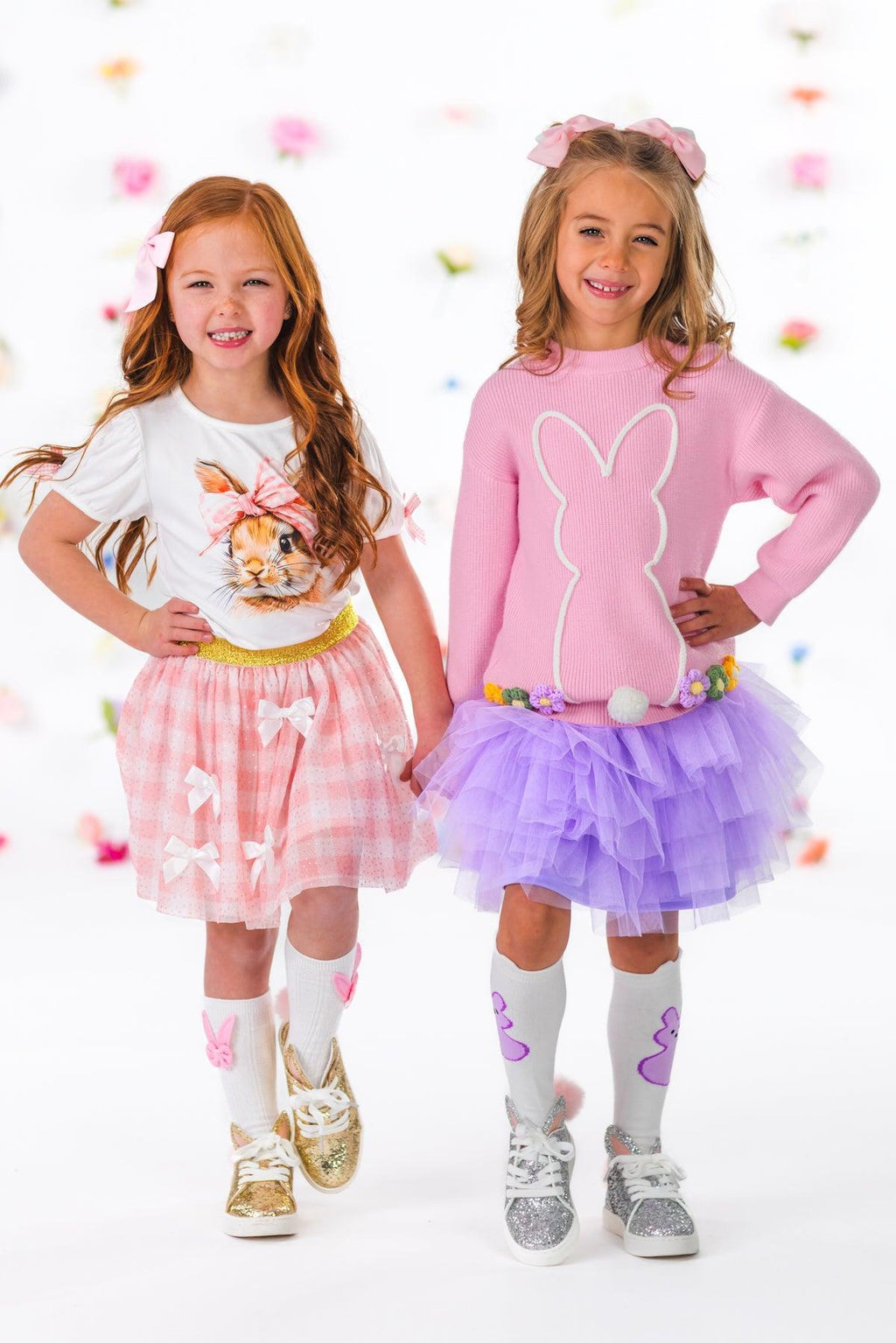 Knit Bunny Sweater Tutu Skirt Set | Sparkle in Pink
