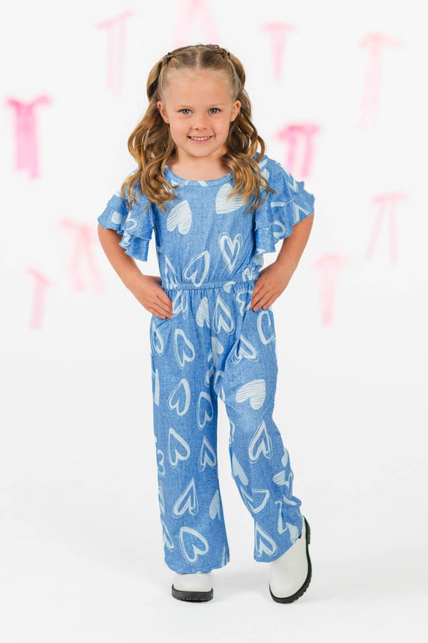 Blue Hearts Jumpsuit