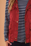 Mom & Me - Stripe Vest Set - Rust | Sparkle in Pink
