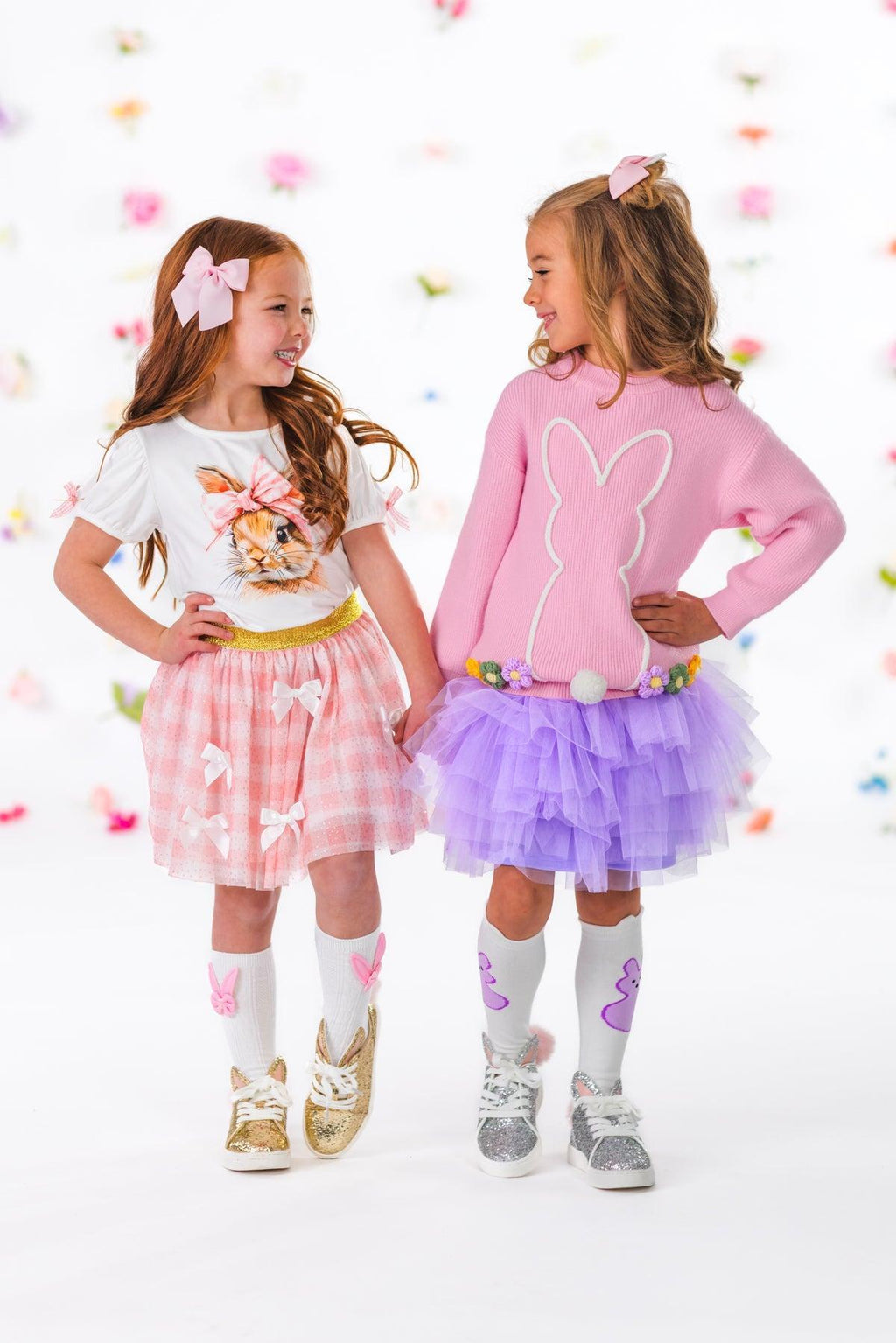 Knit Bunny Sweater Tutu Skirt Set | Sparkle in Pink