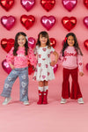 "How Sweet It Is" Heart Denim Pant Set