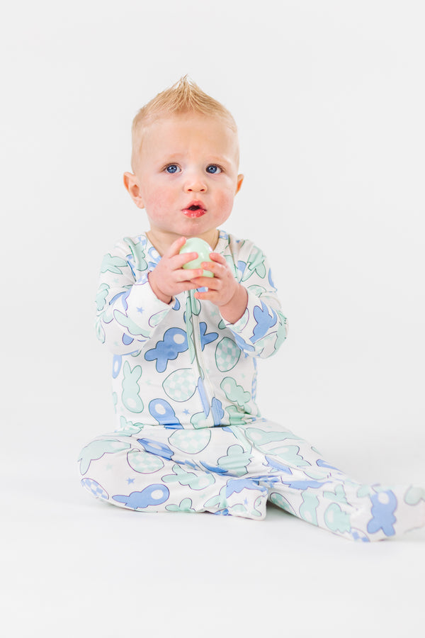 Bamboo Peep Onesie | Sparkle in Pink