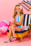 Mom & Me - Pastel Stripe Bikini | Sparkle in Pink